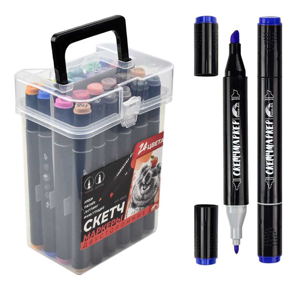 Скетч - маркеры 24 цв. Квокка - фото 1