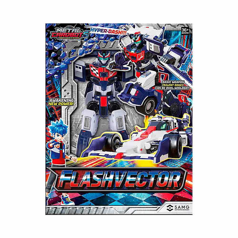 Трансформер Метал Кард Бот Флэшвектор 20см S2 - фото 1