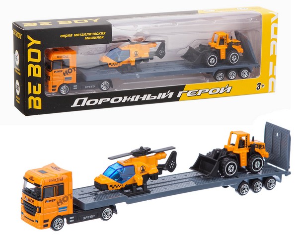 Машина металлическая Тягач 1:87 BeBoy - фото 1