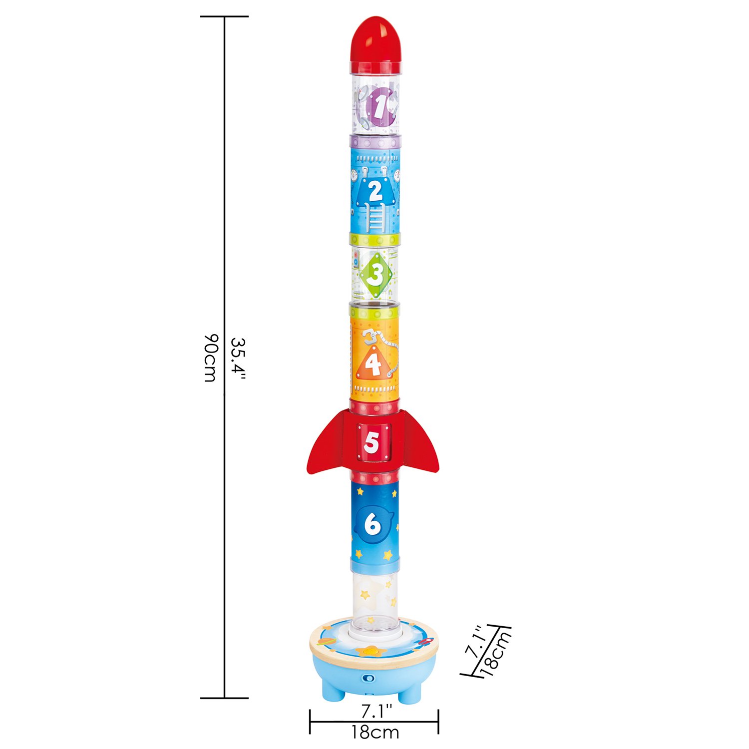 Развивающая игрушка Ракета Движение, счет, цвета - миниатюра 2