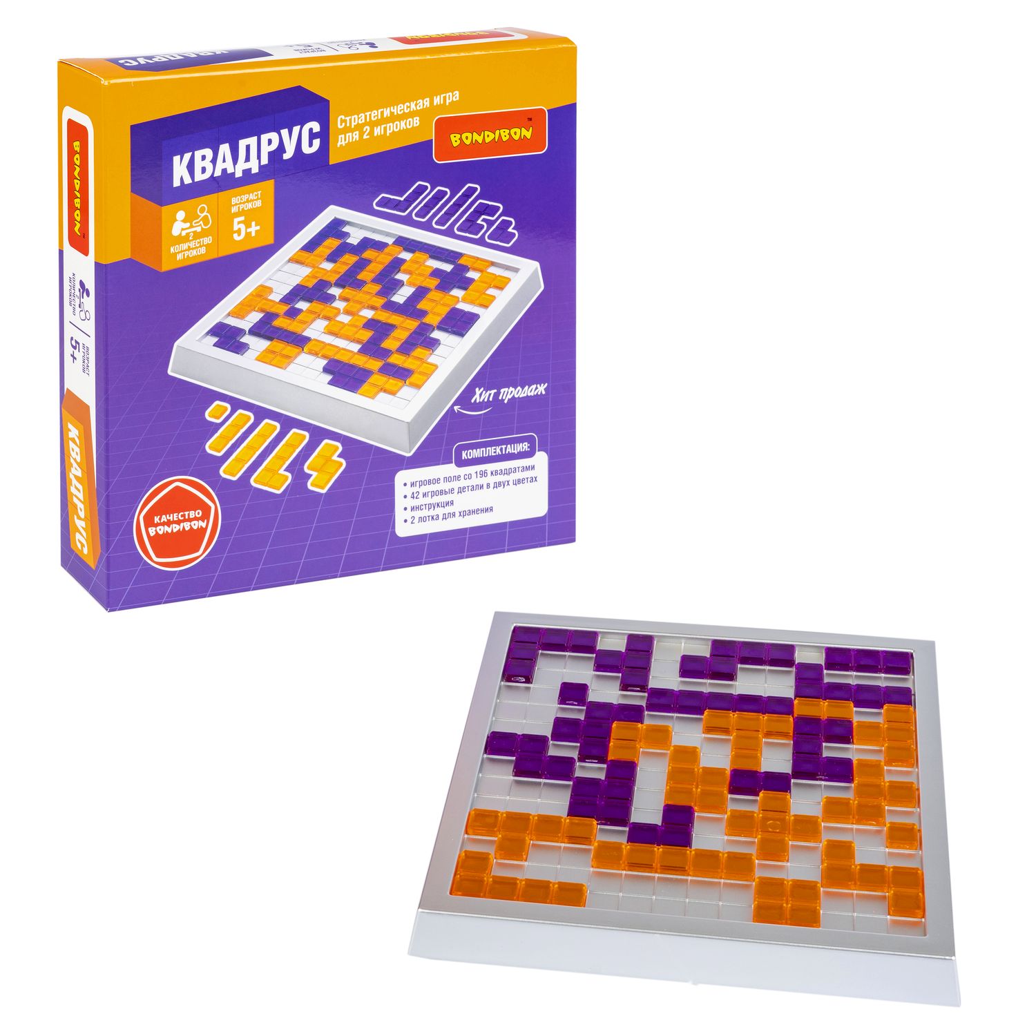 Настольная игра Квадрус Bondibon - фото 1