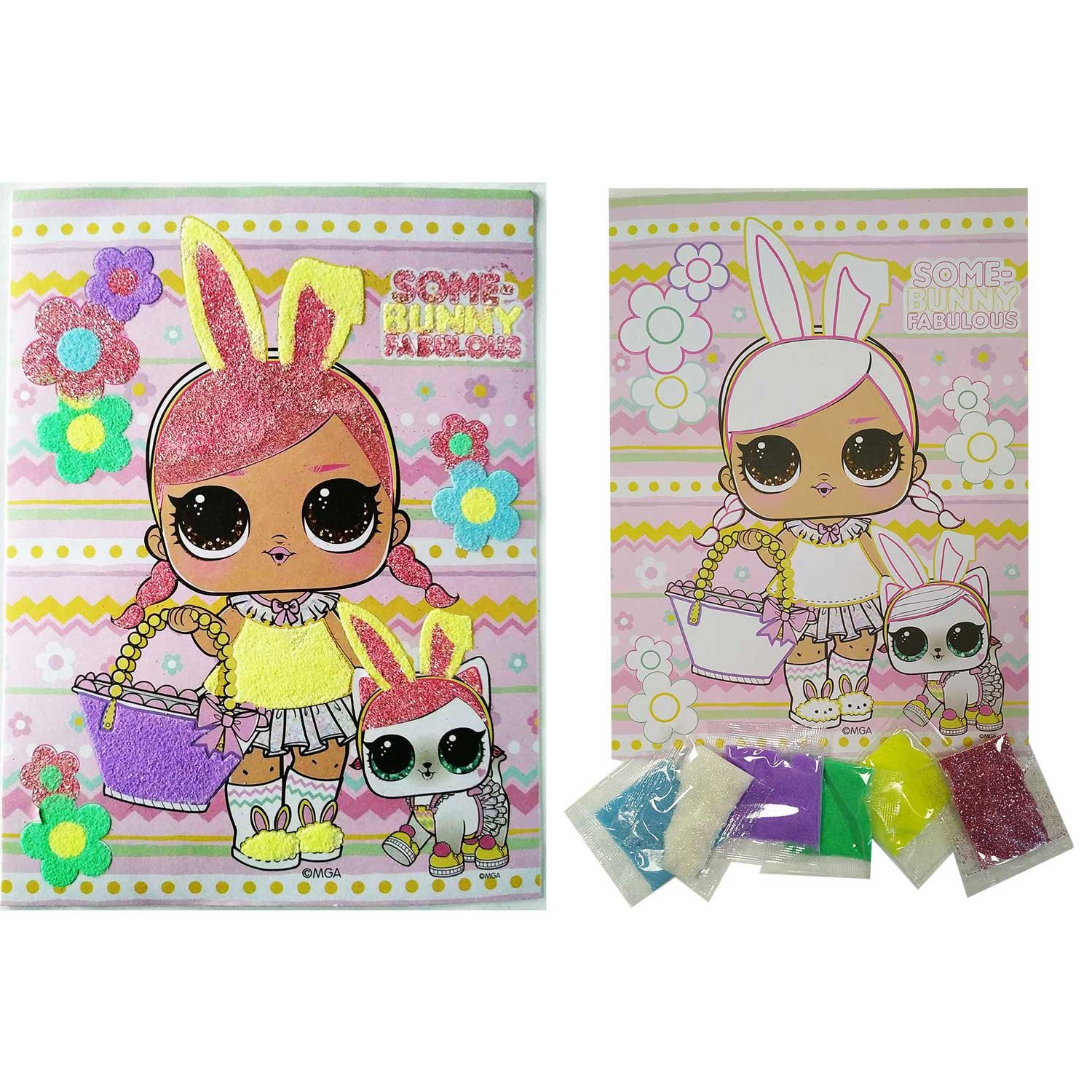 Аппликация сверкающим песком LOL - миниатюра 2