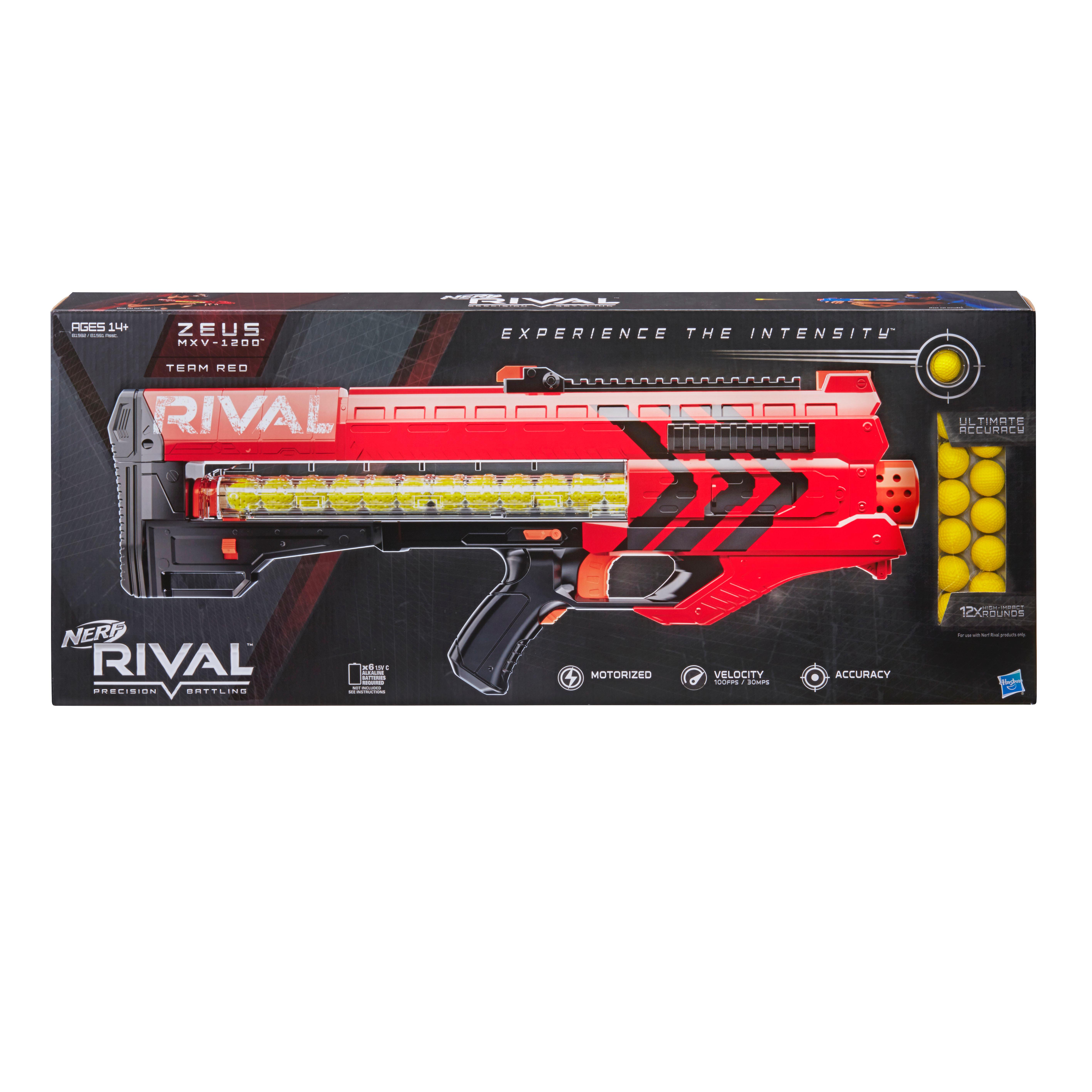 Нерф бластер Райвал Зевс+запс.магазин+шары - фото 1