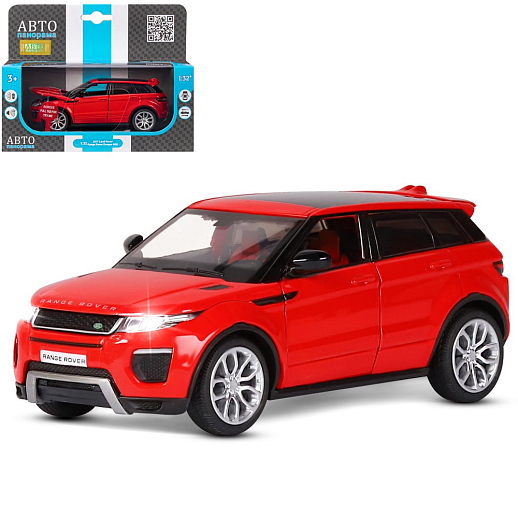 Машина металлическая Автопанорама 1:32 Range Rover Evoque HSE красн. свет, звук - фото 1