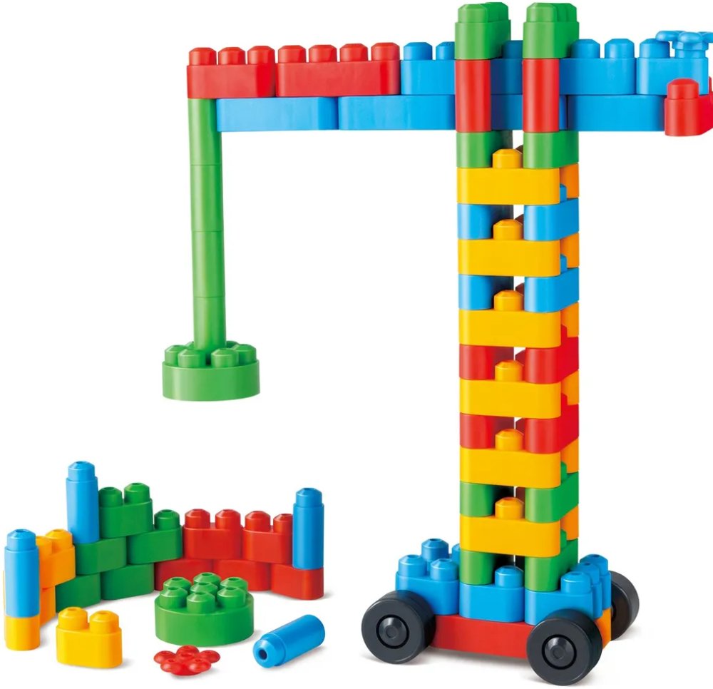 Конструктор Строитель 80дет. Hape - миниатюра 2