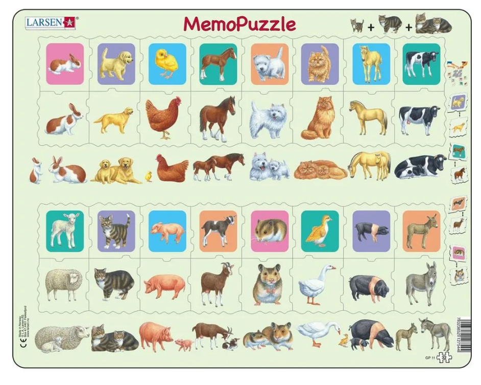 Пазл - мемо Окружающий мир 32 дет. LARSEN - фото 1