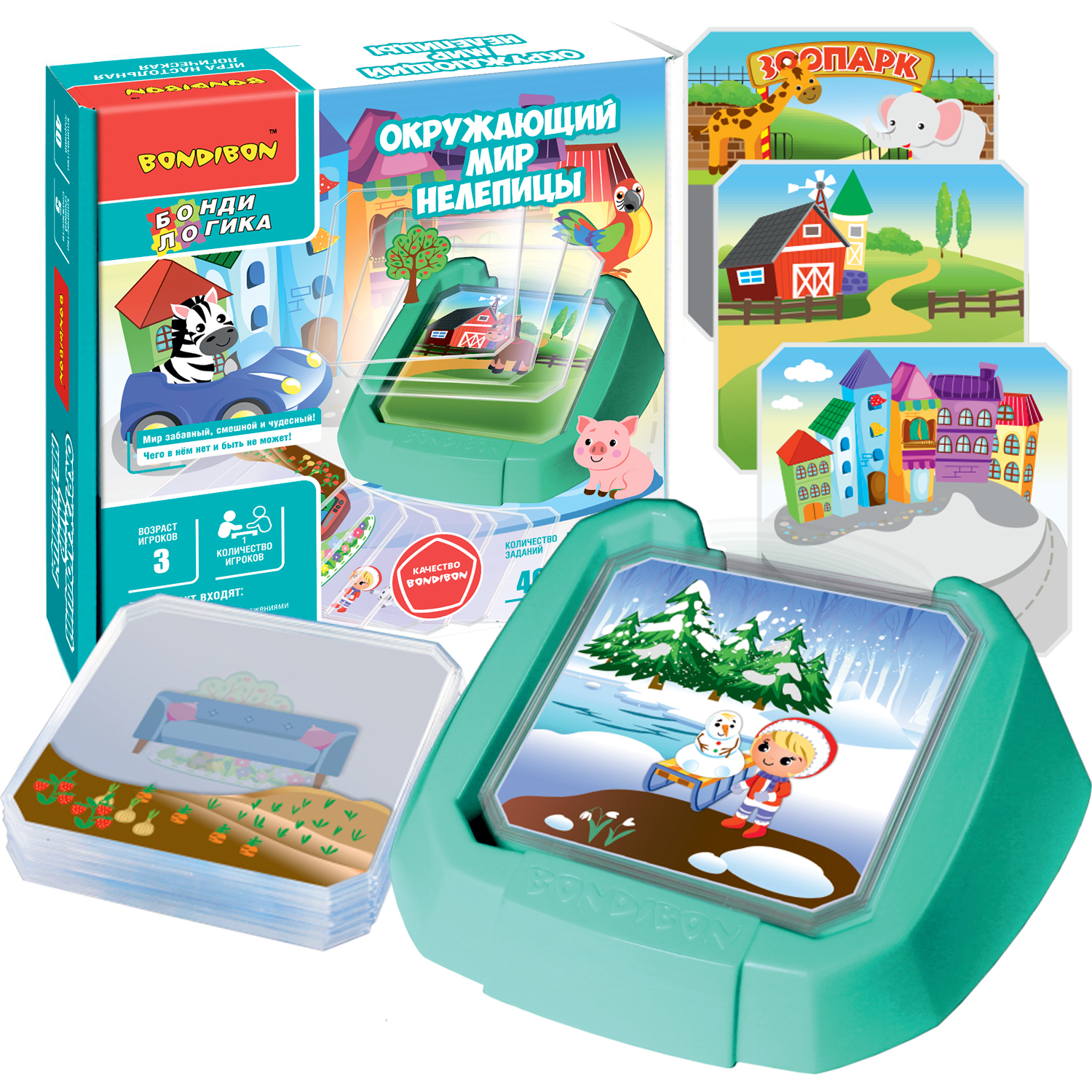Настольная игра Окружающий мир. Нелепицы Bondibon - фото 1