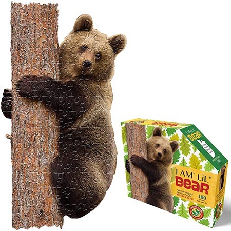 Пазл контурный 100 Медведь - фото 1