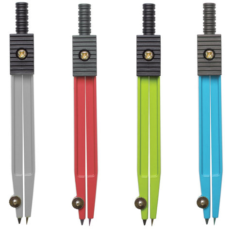 Циркуль металлический 115 мм в чехле ЮНЛАНДИЯ - фото 1