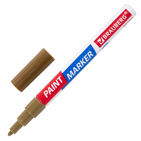 Маркер - краска золот.(12) EXTRA BRAUBERG - миниатюра 2