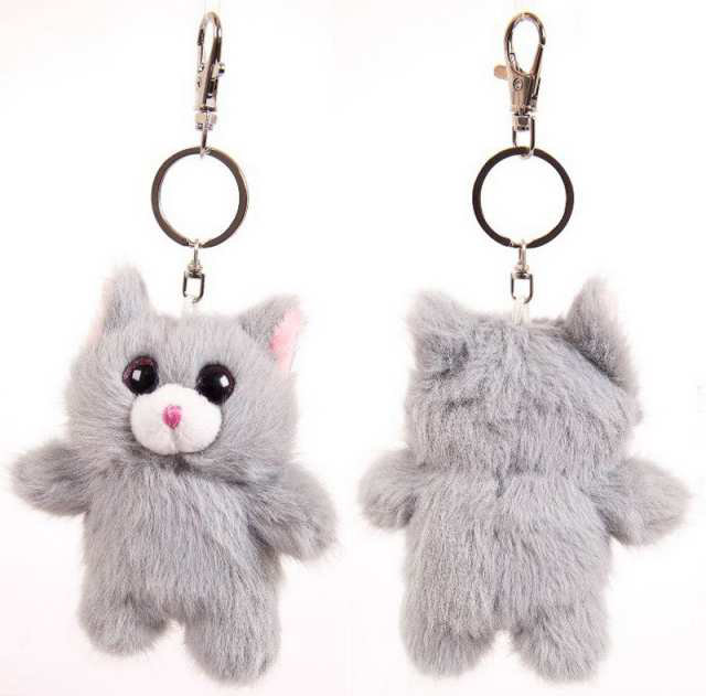 Мягкая игрушка Котик - брелок 9,5 см - фото 1