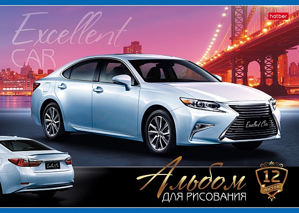 Альбом для рисования 12л. АВТОстиль Hatber - фото 1