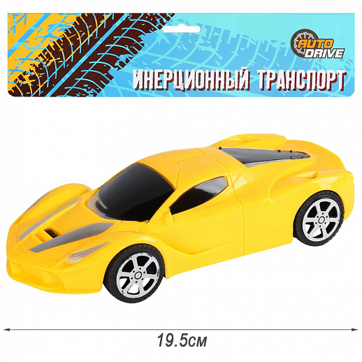 Машина инерц. желт. в/п - фото 1