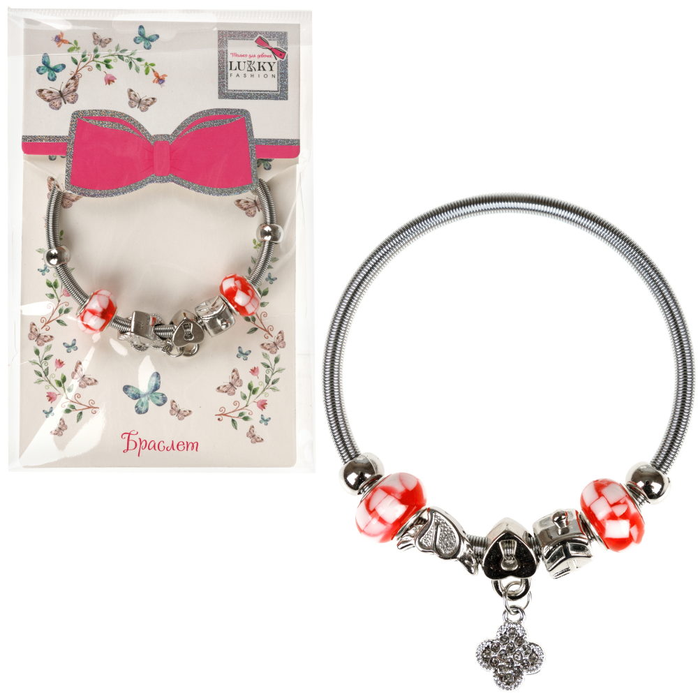 Браслет Пандора с шармами марбелиз. Lukky - фото 1