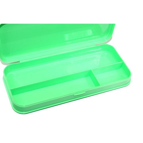 Пенал пластиковый салат. - миниатюра 2