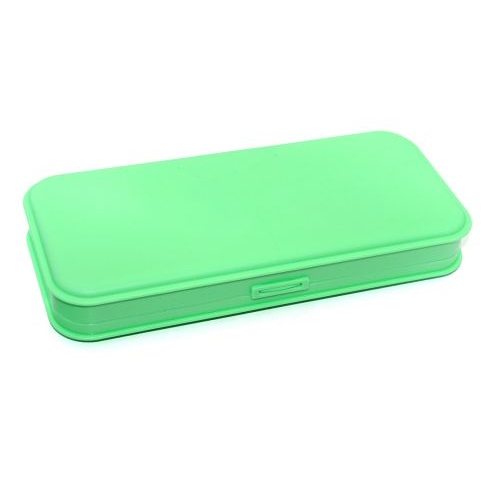 Пенал пластиковый салат. - фото 1