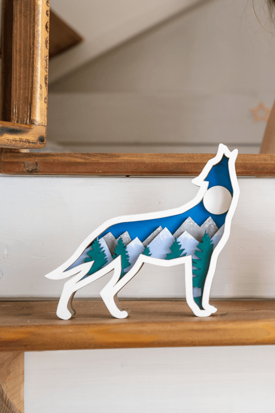 Роспись по дереву Волк серия Лес Dobrika - миниатюра 2