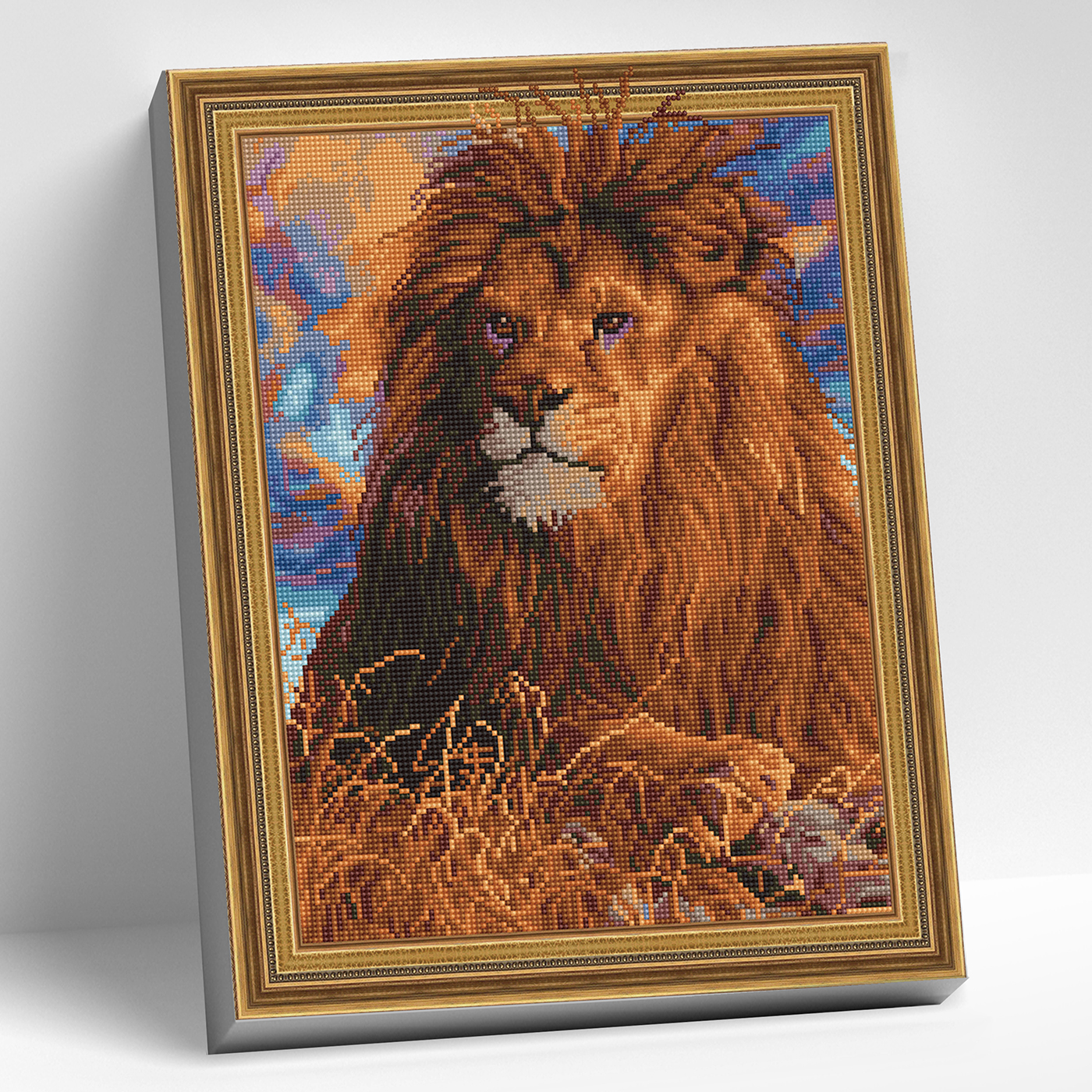 Картина стразами 40*50 Царь зверей Molly - фото 1