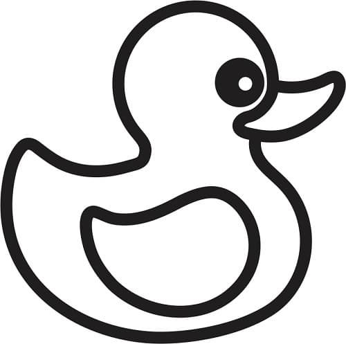 Трафарет Уточка №1 А6 - фото 1