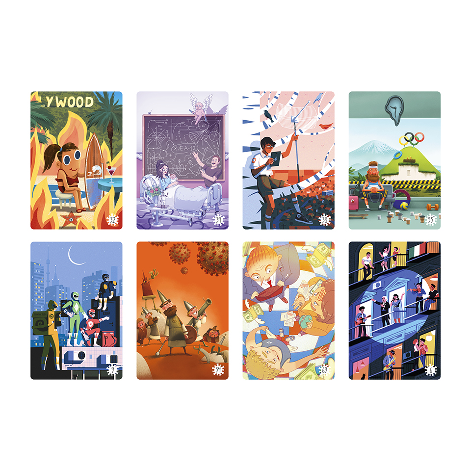 Настольная игра Это был тяжелый год (доп.н-р к Имаджинариуму) - миниатюра 2