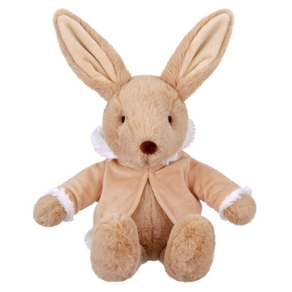 Мягкая игрушка Зайка в меховом пальто с капюшоном 23см Relana - миниатюра 2