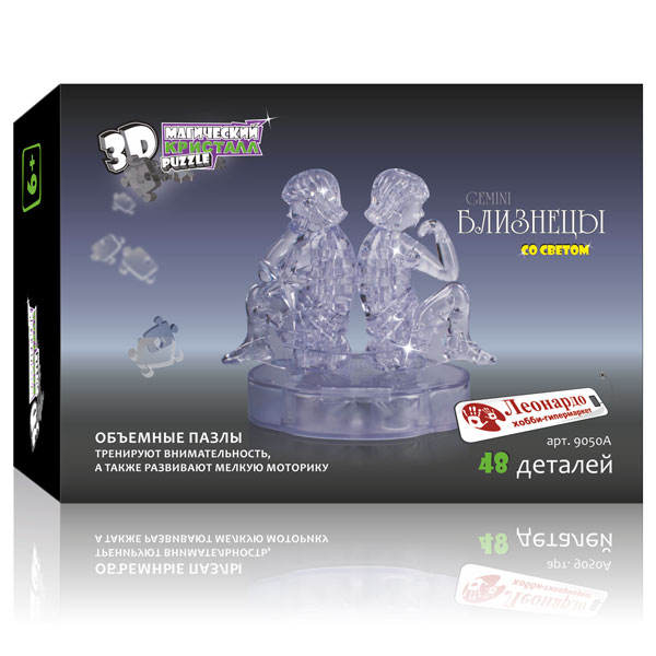 Пазл 3D с подсветкой Близнецы 48дет - фото 1