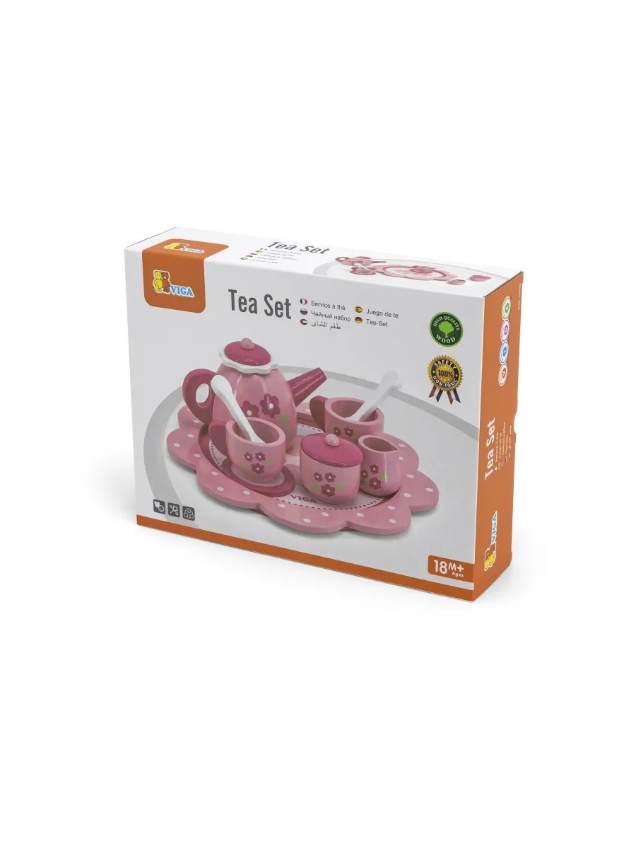 Посуда деревянная набор розов. VIGA - фото 1