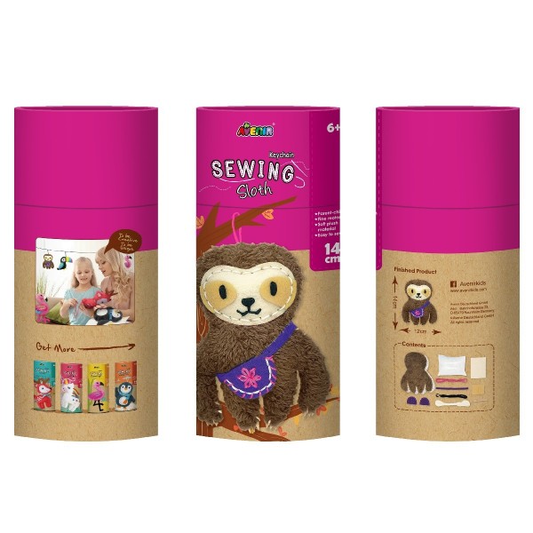 Шьем сами Брелок для ключей Ленивец - фото 1