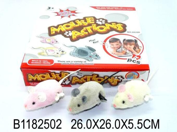 Игрушка заводная мышка (12) - фото 1