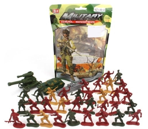 Солдатики с военной техникой 36 предм. в/п - фото 1