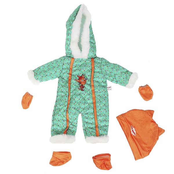 Одежда для кукол 40-46 см Комбинезон, шапка, варежки, носочки Карапуз - фото 1