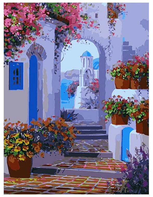 Картина по номерам Южный дворик - фото 1