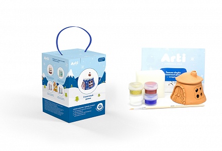 Роспись керамики Сказочный домик - фото 1