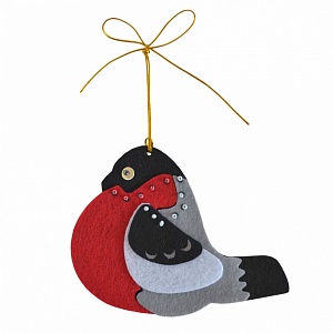 Елочное украшение Снегирь Santa Lucia - миниатюра 5