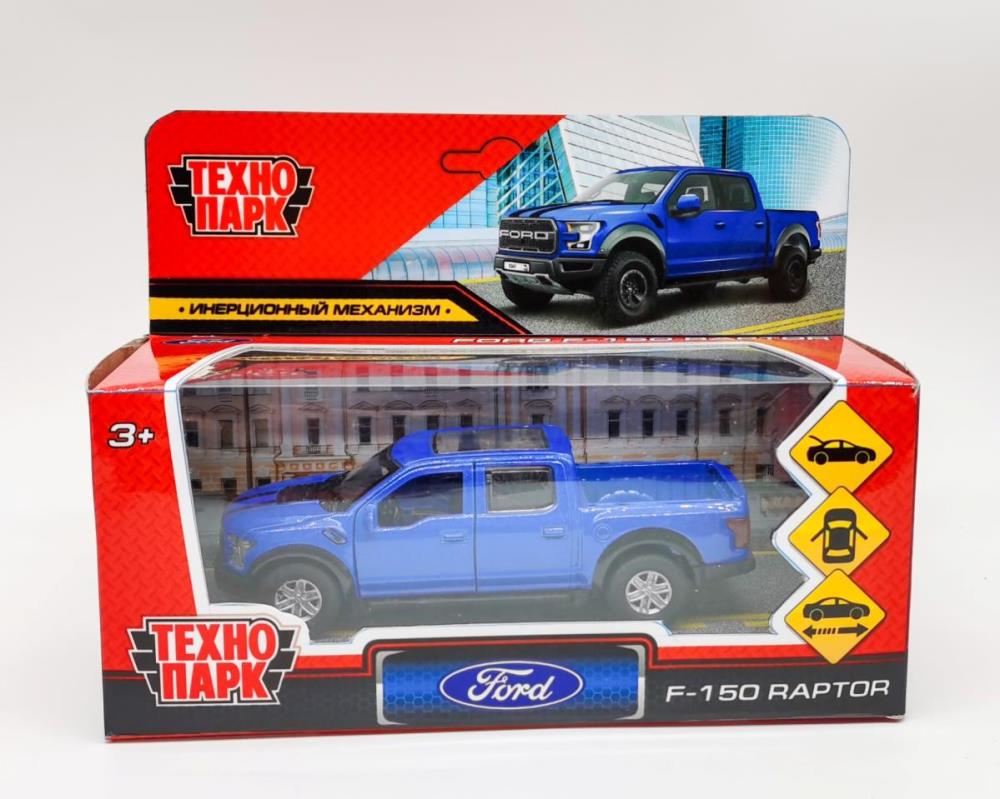 Машина металлическая ТЕХНОПАРК Ford F150 Raptor син. - фото 1