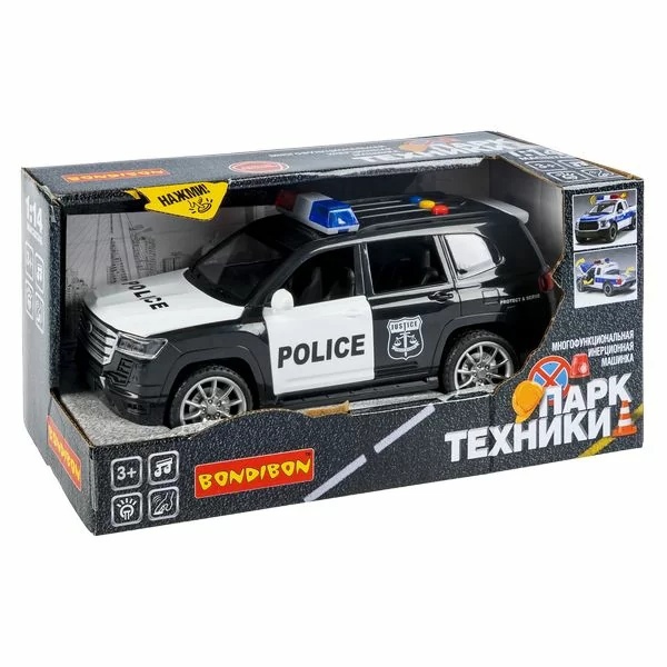 Машина инерционная Внедорожник Полиция Bondibon - миниатюра 2
