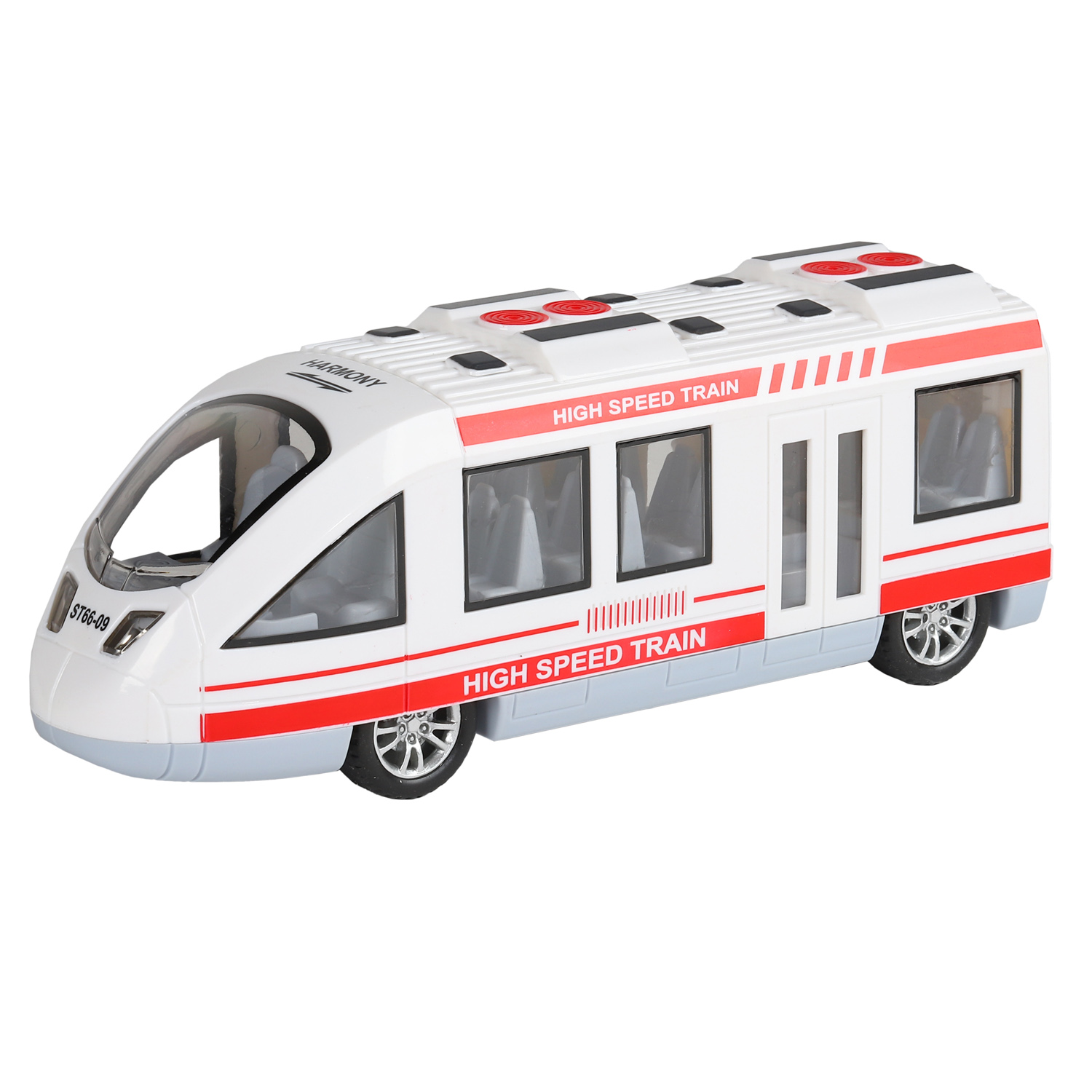 Поезд инерционный (свет, звук) бел. в/к - фото 1