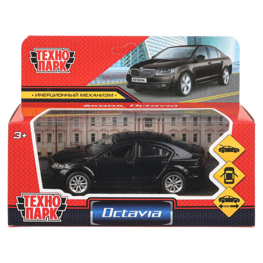 Машина металлическая ТЕХНОПАРК SKODA OCTAVIA черн. OCTAVIA-12-ВК - миниатюра 2