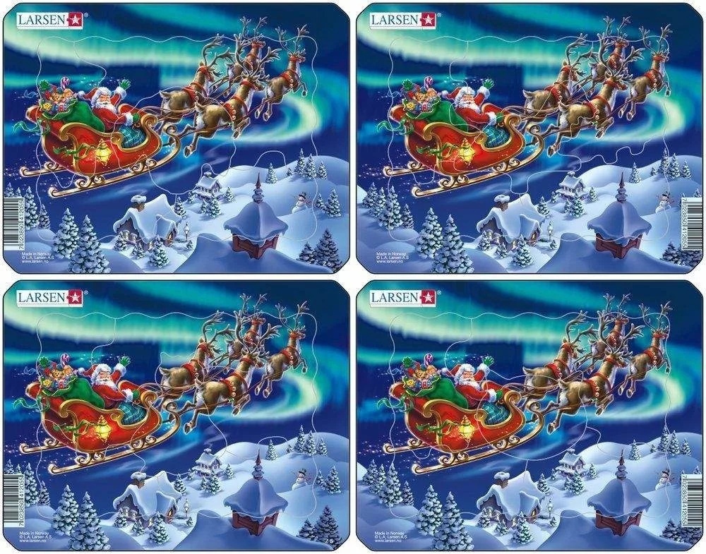 Пазл Санта на Севере 6 дет. LARSEN - фото 1