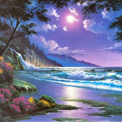 Картина стразами 30*30 Утро - фото 1