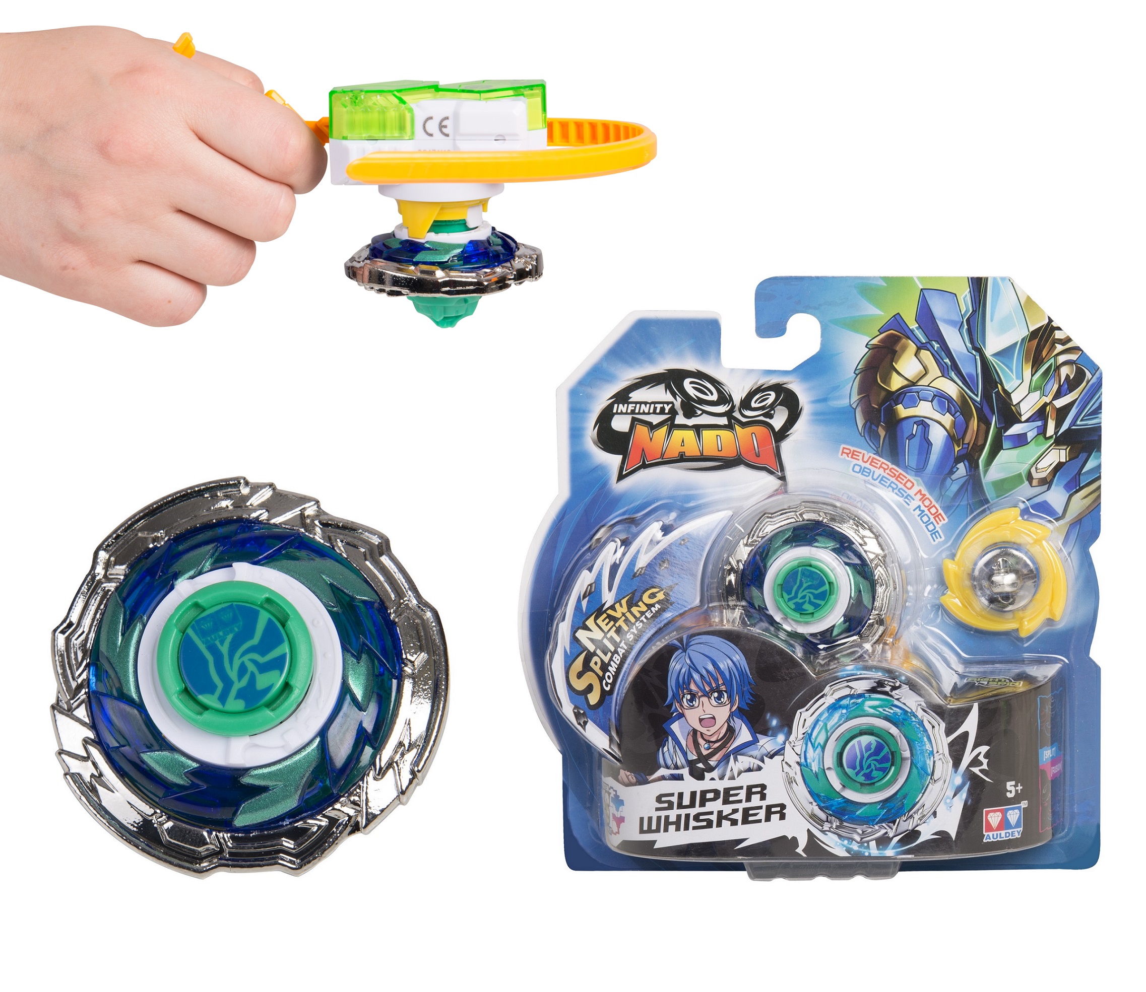 Инфинити Надо Волчок Стандарт Super Whisker синий - фото 1