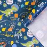  Бумага упаков. крафт Динозаврик 70*100 - фото 1