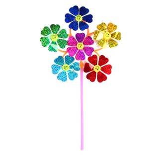 Ветрячок Цветы голограмма 54 см - фото 1