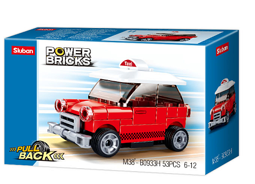 Конструктор СЛУБАН Такси 53 дет. 0913227/М38-В0933Н - фото 1