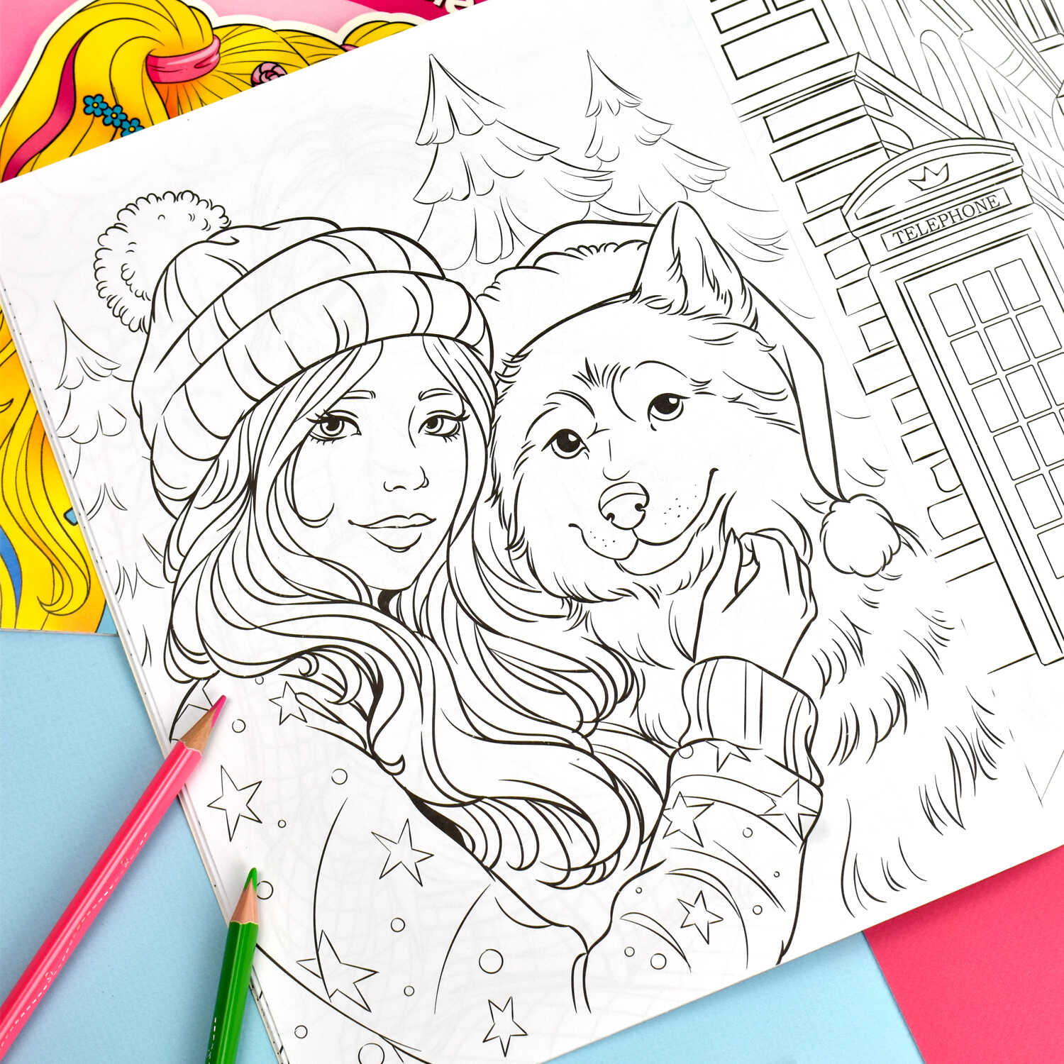 Раскраска Котики и собачки Феникс - миниатюра 2