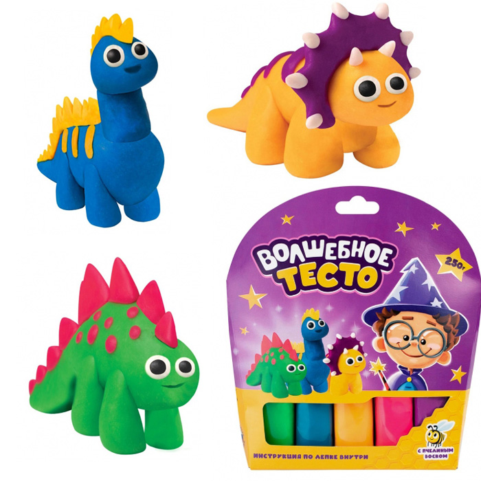 Тесто для лепки Динозаврики - фото 1