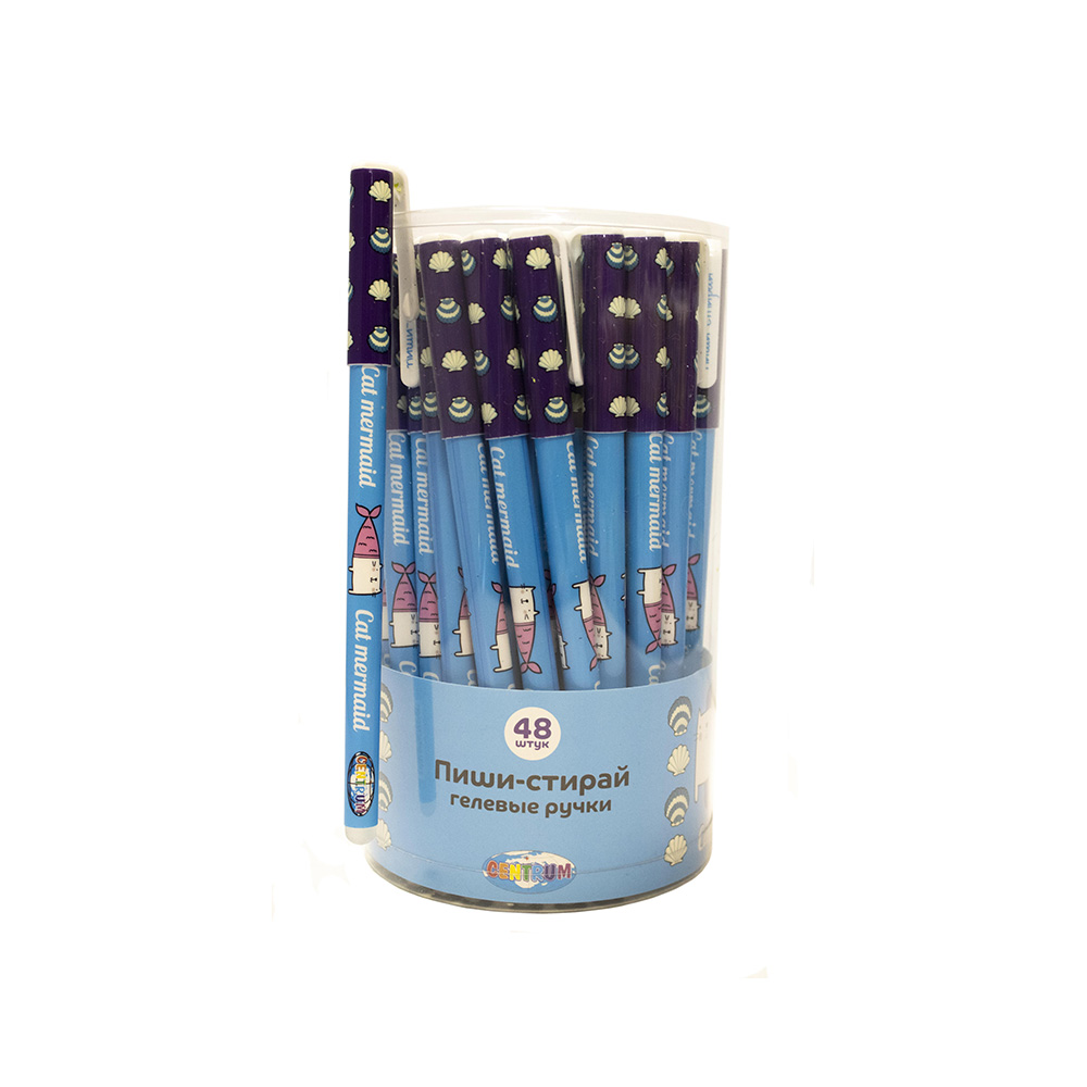 Ручка гел. син. Пиши-стирай Cat mermaid (48) - фото 1