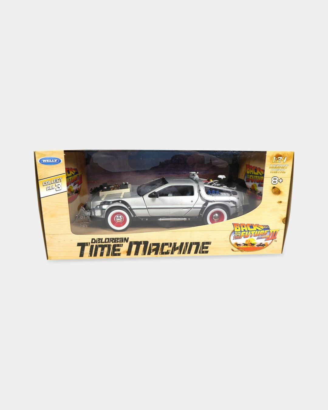 Машина металличесая Welly 1:24 Назад в будущее 3