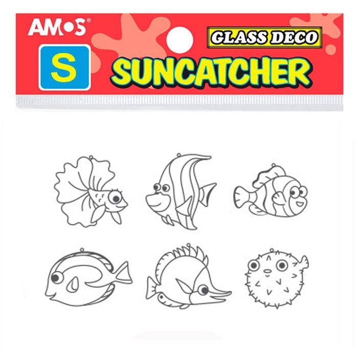 Витражи - мини 6 шт. Морские рыбки AMOS - фото 1