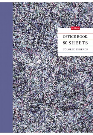 Тетрадь 80л. кл. А4 Цветные нити - фото 1